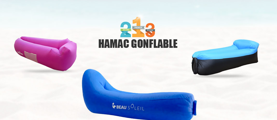 BACKTURE Hamac Gonflable L/éger Portable /étanche 210T Polyester Air Sofa Gonflable Lounger Bleu fonc/é Sotical Veamor Canape Gonflable vec Oreiller Int/égr/é et Sac de Rangement