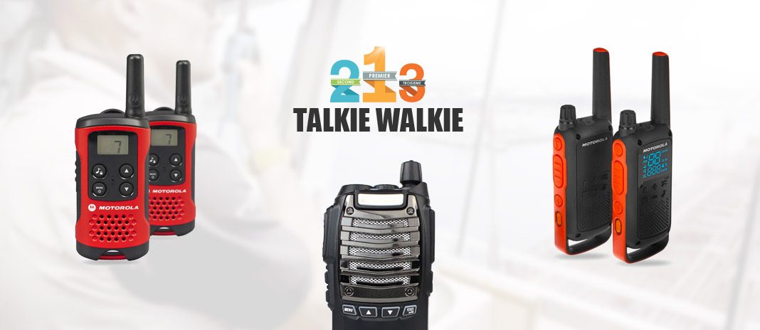 Talkie Walkie Rechargeable 16 Canaux Walky Communication Sans Fil avec Clip  d'Antenne