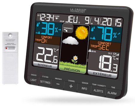 Beautlinks Station Météo sans Fil, Thermomètre Hygromètre